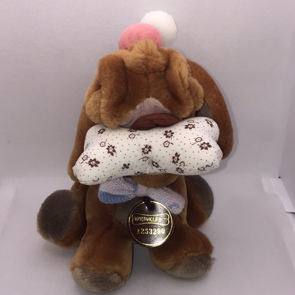 Vintage Wrinkles Plush Dog Stuffed Animal Heritage Collection Ganzbros 1984